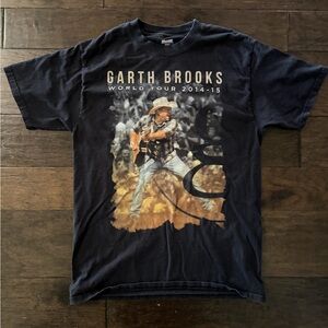 Garth Brooks World Tour 2014-15 T-Shirt Vintage Concert Tee Country Western